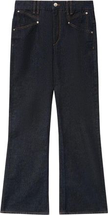 Isabel Marant Belvia pocket flared jeans - Blue