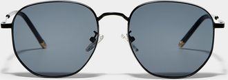 Simons Womens Renne rounded metallic sunglasses
