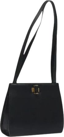 Ferragamo Pre-owned Schoudertas - Dames - Vintage Schoudertas - Zwart - ONE Size - Leer - Vintage