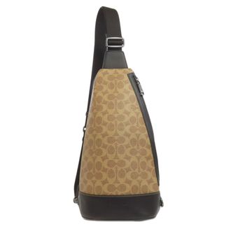 Coach Brown Pvc Fanny Pack Sling Bag (Pre-Owned)