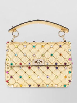 Valentino Garavani nappa leather rockstud spike shoulder bag