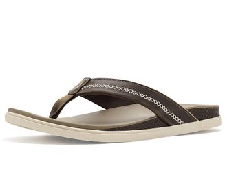 Olukai Shoreline Mens Sandals Mustang/Clay : 11 D - Medium, Leather