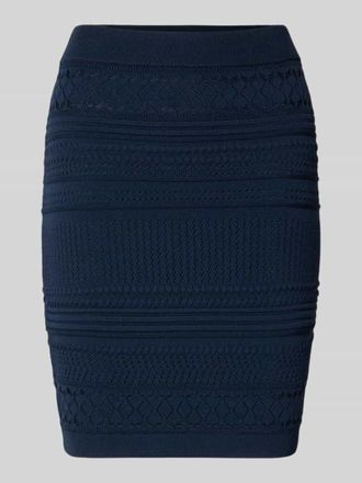Guess Strickrock mit elastischem Bund Modell MICHELLE in Marine, Gr&ouml;&szlig;e XL