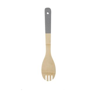 KASANOVA Forchettone in legno di bamb&ugrave; 30 cm manico rombi