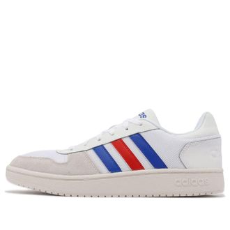 adidas Hoops 2.0 White Blue Red FW8250