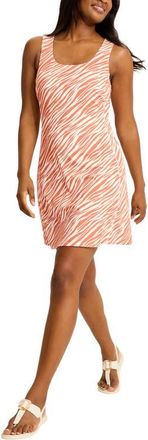 Tommy Bahama Abby Coastal Zebra Minidress in Peach Gelato at Nordstrom, Size X-Large