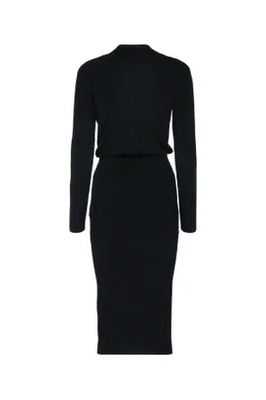 Elisabetta Franchi Manica Dress - Black