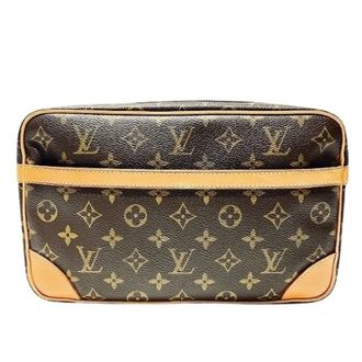 Louis Vuitton Pre-owned Clutches, female, Brown, Size: ONE SIZE Pre-owned Monogram Clutch Bag