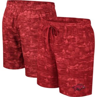 Colosseum Mens Colosseum Cardinal Arkansas Razorbacks Ozark Swim Shorts at Nordstrom, Size Medium