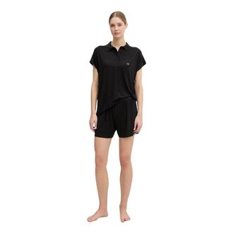 Emporio Armani Dames, Nachtkleding & Lounge, Zwart, Maat: M Leer