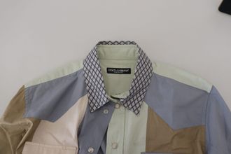 Dolce & Gabbana Patchwork Slim Fit Shirt - Multicolor