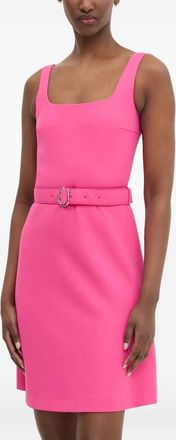 HUGO BOSS Abito corto con scollo quadrato - Rosa