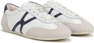Veronica Beard Riviera Sneaker in Coconut/Navy at Nordstrom, Size 9.5