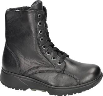 Xsensible Amira Veterboots - Dames - Schoenen - Zwart - Maat: 42 EU Zijde