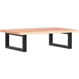 vidaXL Estante De Lavabo De Pared De Acero Y Madera Maciza De Roble Vidaxl