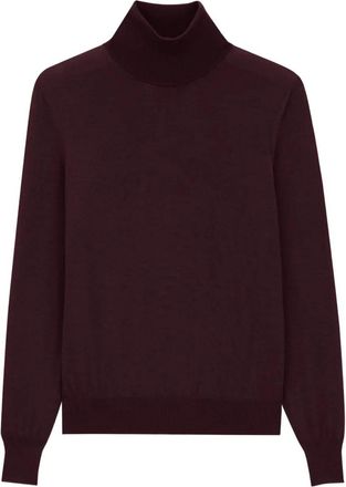 Saint Laurent Pullover Dolcevita In Maglia Fine Di Lana-Uomo