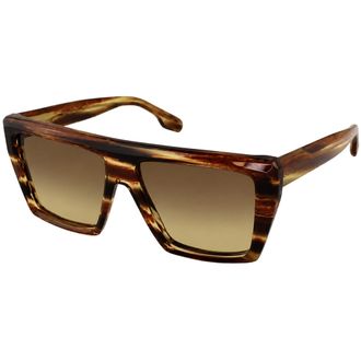 Victoria Beckham Womens Square Brown Sunglasses - One Size