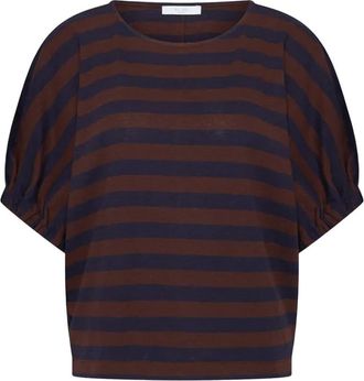 By-Bar Amsterdam Dames, Blouses & Shirts, Bruin, Maat: M Katoen