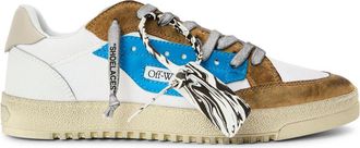 Off-white Mens Off White 5.0 Low Top Trainers in White/Blue - Multicolour - Size UK 10