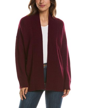 Fort&eacute; Cashmere Textured 100% Cashmere Duster Cardigan