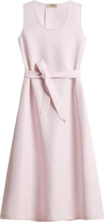 Woolrich Cfwwdr 2020Frut 3043.4316 Midi Jurk - Dames - Casual kleedjes - Paars - L - Linnen - Kleedjes