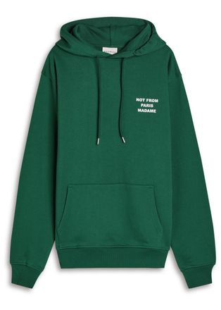 Drôle de Monsieur DRÔLE DE Monsieur Nfpm Hooded Cotton Sweatshirt - Dark Green - XL
