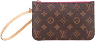 Louis Vuitton Pre-owned Clutches, female, Brown, Size: ONE SIZE Pre-owned Canvas Clutch