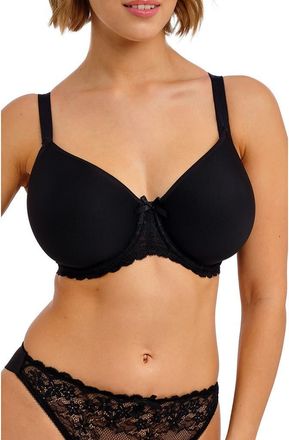 Freya Quinn Underwire Molded Spacer Bra in Black at Nordstrom, Size 30 Gg
