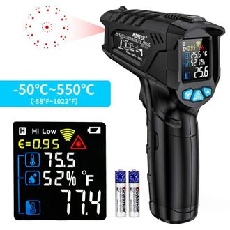 OEM Term&oacute;metro Infrarrojo L&aacute;ser Sin Contacto Crezuo Professional, Pistola De Temperatura Infrarroja De -50 &deg;c A 550 &deg;c.-crezuo