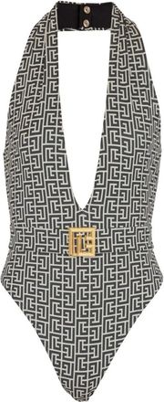 Balmain PB Labyrinth Swimsuit - Swimwear - Mujer - Negro - 2XS
