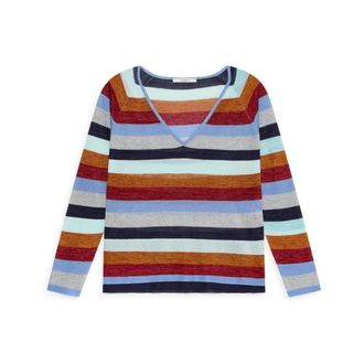 Maliparmi V-neck Knitwear, female, Multicolor, Size: XS Viscose Fluid Sweater