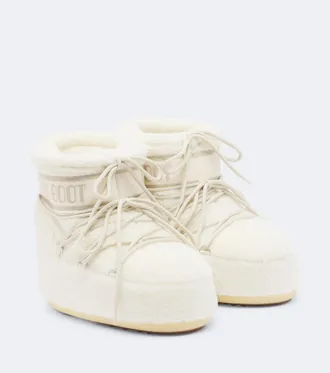 Moon Boot Icon Low teddy snow boots