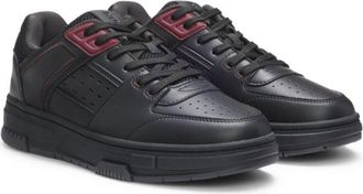 HUGO BOSS x RB trainers with bull-graphic logo and perforations