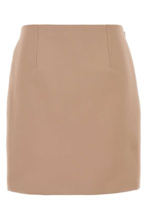 Chlo&eacute; Powder Pink Satin Mini Skirt