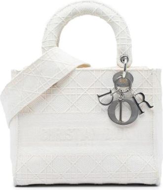 Dior Pre-owned Canvas dior-bags - Dames - Vintage Handtas - Wit - ONE Size - Vintage