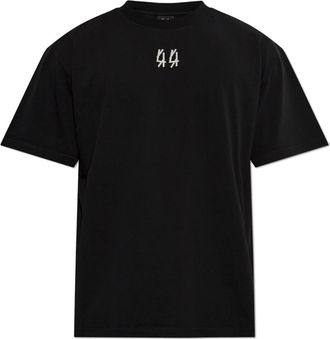 44 Label Group Bedrukte T-shirt - Heren - T-shirts - Zwart - 2XL - Katoen - Tops