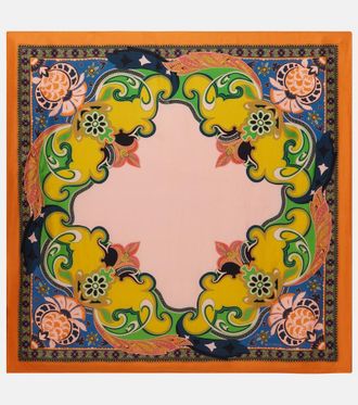 Etro Foulard Norma in seta con stampa