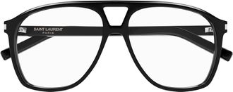 Saint Laurent Eyewear Saint Laurent Sl 596 Dune Opt Linea Corner Angle 001 Black Glasses
