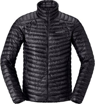 Norr&oslash;na Trollveggen Down800 Super Light Jacket Daunenjacke f&uuml;r Herren | schwarz/grau