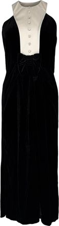 Temperley London Halter Backless Dress in Black Viscose