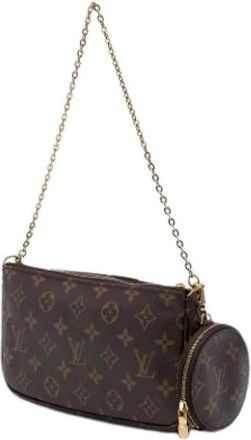 Louis Vuitton Pre-owned Multi-Pochette Accessoires - Dames - Vintage Mini Tas - Bruin - ONE Size - Vintage