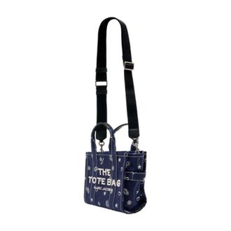 Marc Jacobs Womens Tote Navy Cotton