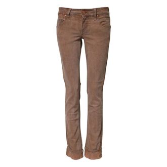 Acht Straight Jeans, female, Brown, Size: W26 Low Waist Skinny Denim