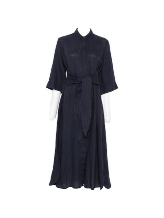 Archivio 67 Archivio 67 Womens Linen Chemisier Dress