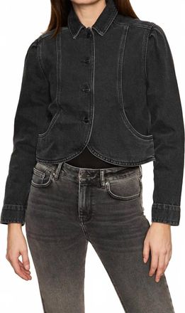 Sanctuary Denim Jacket In Washed Black