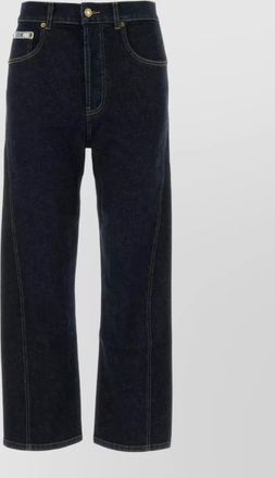 Moschino stretch denim jeans belt loops back pockets