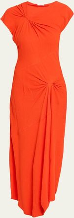 A.L.C. Willa Gathered Asymmetric Slip Dress