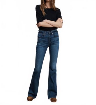 Veronica Beard Womens Beverly High Rise Skinny Flare Jean In Briblue