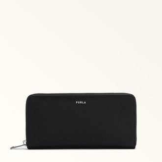Furla Man Project Zip Around Nero Black Milos Textured Calf Leather + Lush Calf Leather Man