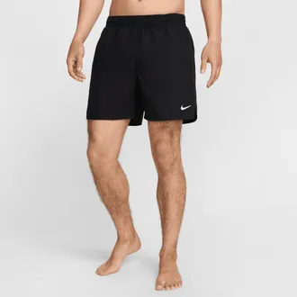 Nike Mens Swim Breaker Essential 5 Brief-Lined Volley Short in Black | NESSF560-001